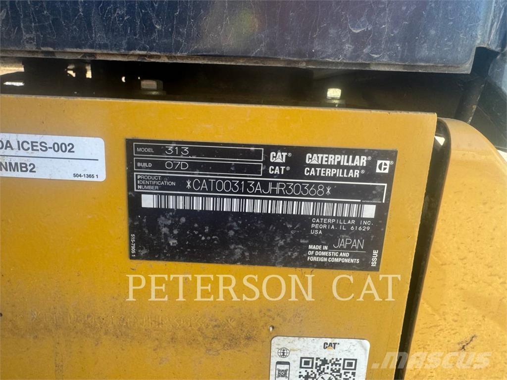 CAT 313 Vikšriniai ekskavatoriai