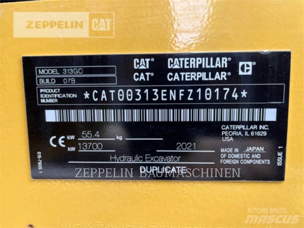 CAT 313GC Vikšriniai ekskavatoriai