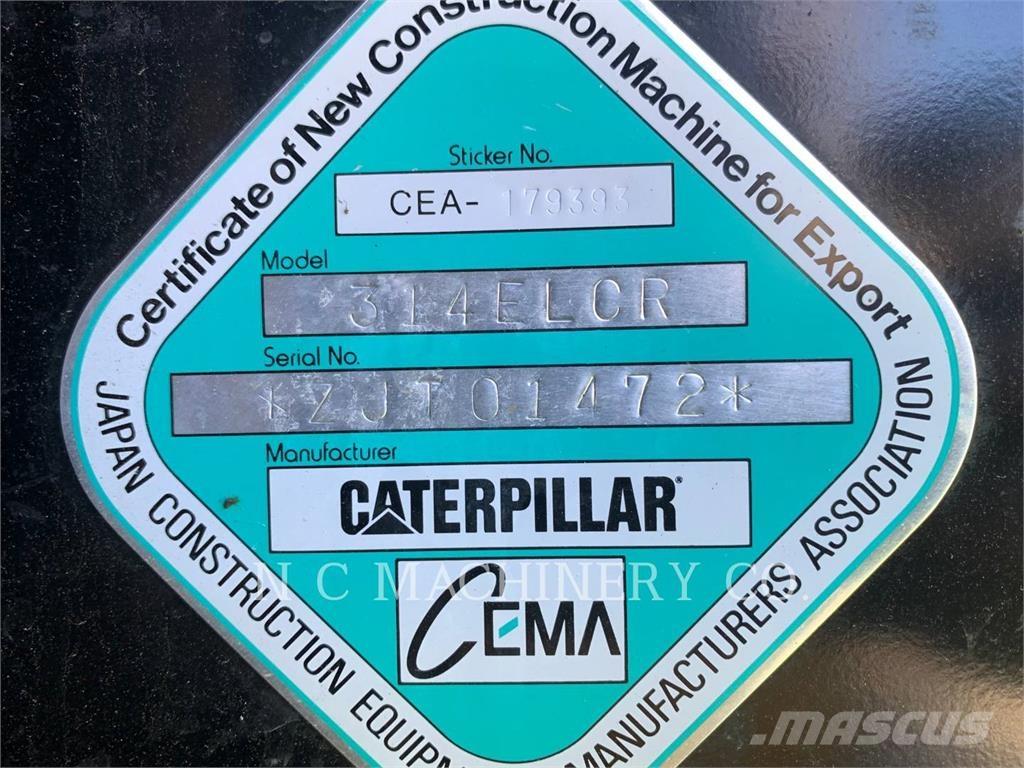CAT 314E LCR Vikšriniai ekskavatoriai