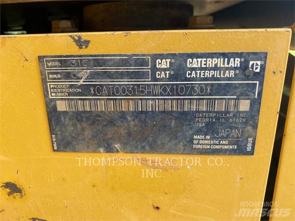 CAT 315 Vikšriniai ekskavatoriai