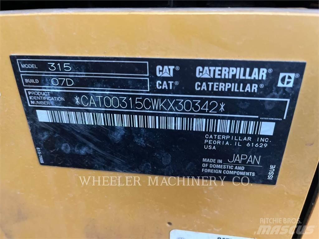 CAT 315 CF Vikšriniai ekskavatoriai
