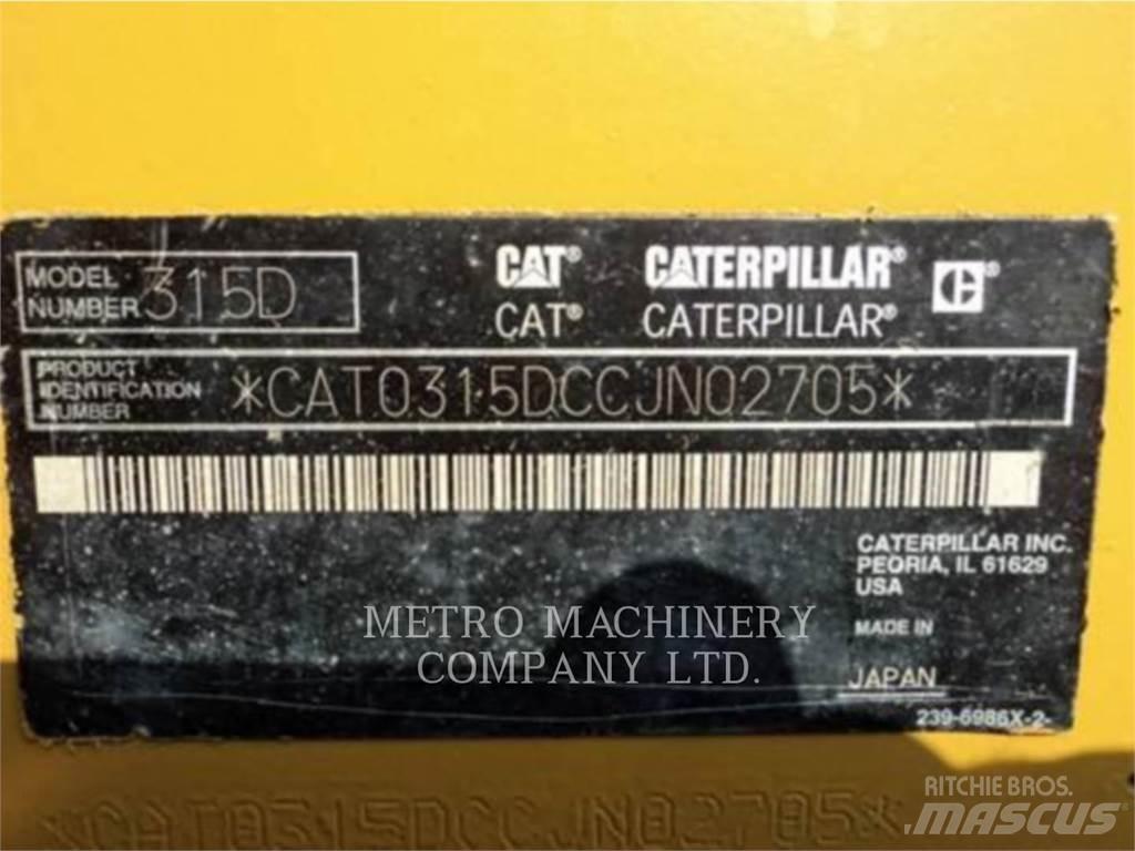 CAT 315DL Vikšriniai ekskavatoriai
