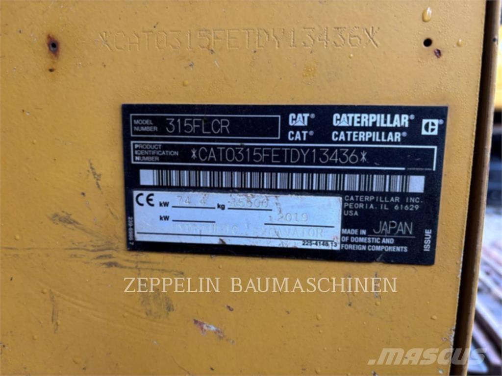 CAT 315FL Vikšriniai ekskavatoriai
