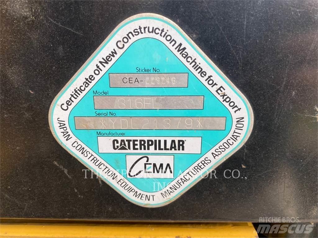 CAT 316FL Vikšriniai ekskavatoriai
