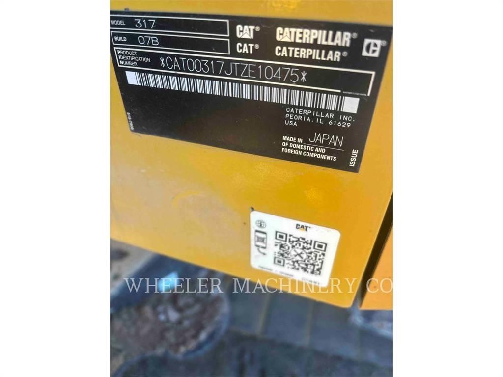 CAT 317 CF Vikšriniai ekskavatoriai