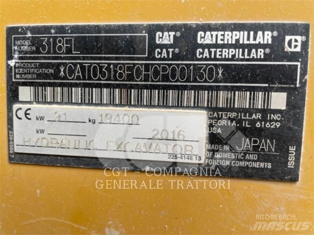 CAT 318F Vikšriniai ekskavatoriai