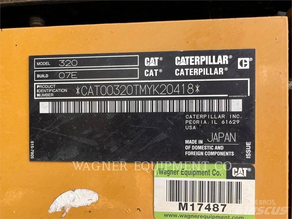 CAT 320 Vikšriniai ekskavatoriai