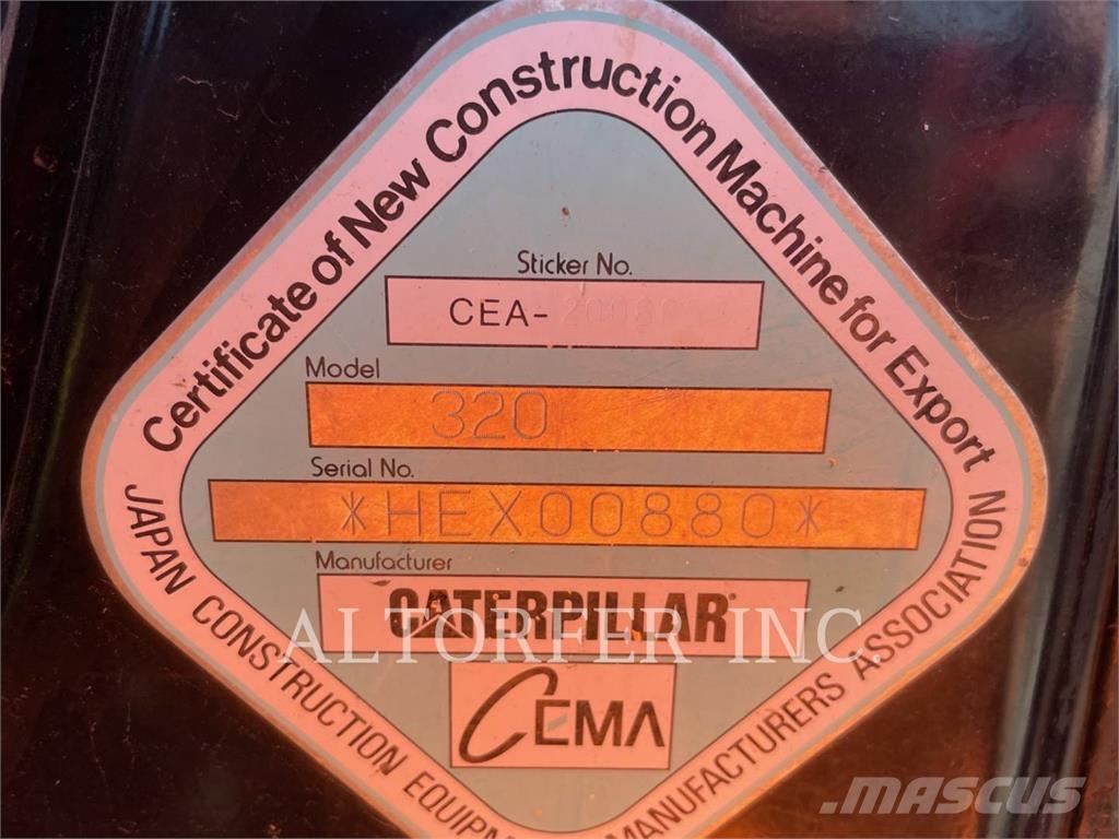 CAT 320-07 Vikšriniai ekskavatoriai