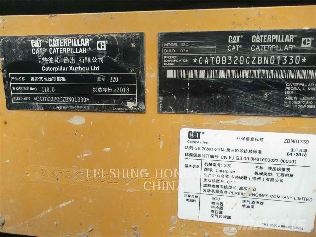 CAT 320-07 Vikšriniai ekskavatoriai