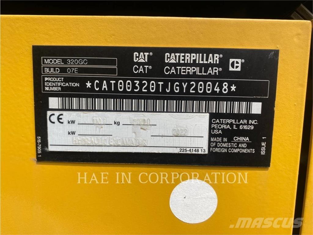 CAT 320-07GC Vikšriniai ekskavatoriai