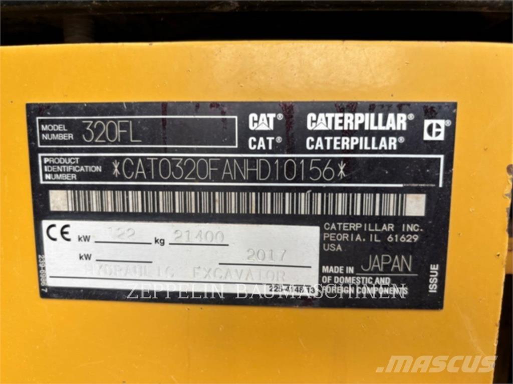 CAT 320FL Vikšriniai ekskavatoriai