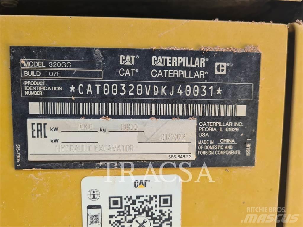 CAT 320GC Vikšriniai ekskavatoriai