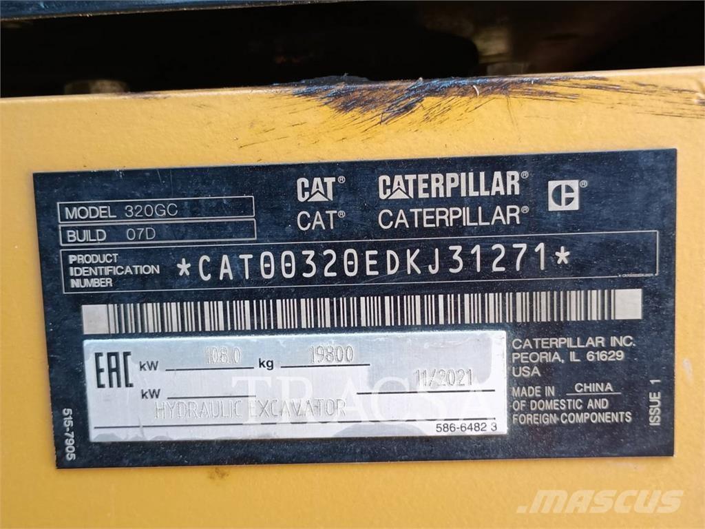 CAT 320GC Vikšriniai ekskavatoriai