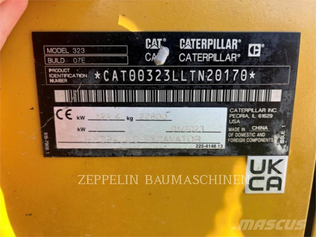 CAT 323-07D Vikšriniai ekskavatoriai