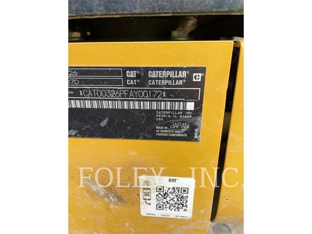 CAT 326-07 Vikšriniai ekskavatoriai