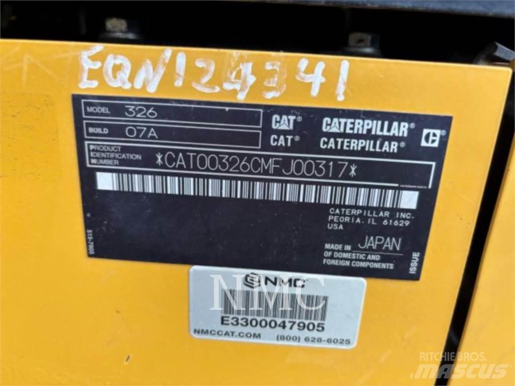 CAT 326-07 Vikšriniai ekskavatoriai