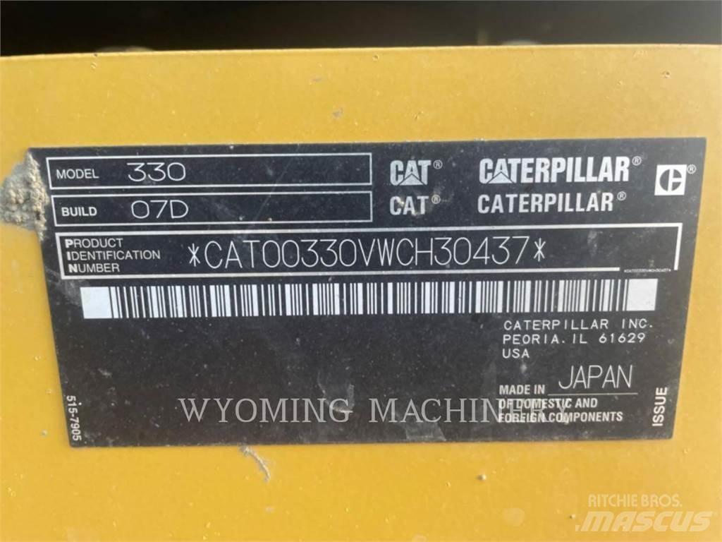 CAT 330 Vikšriniai ekskavatoriai