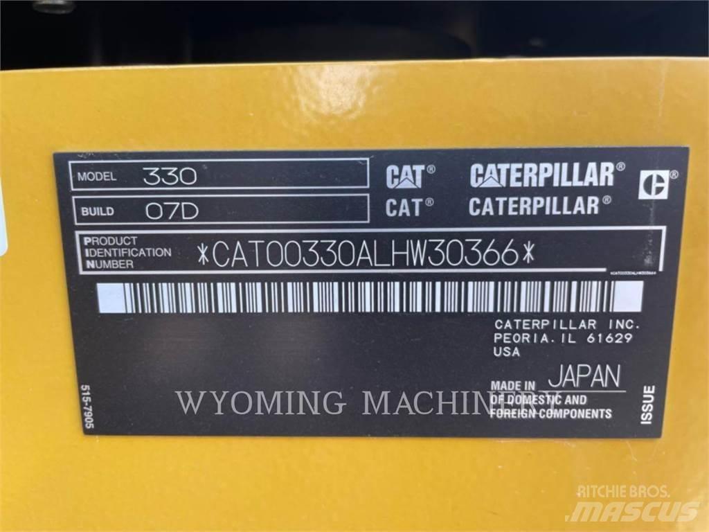 CAT 330 Vikšriniai ekskavatoriai