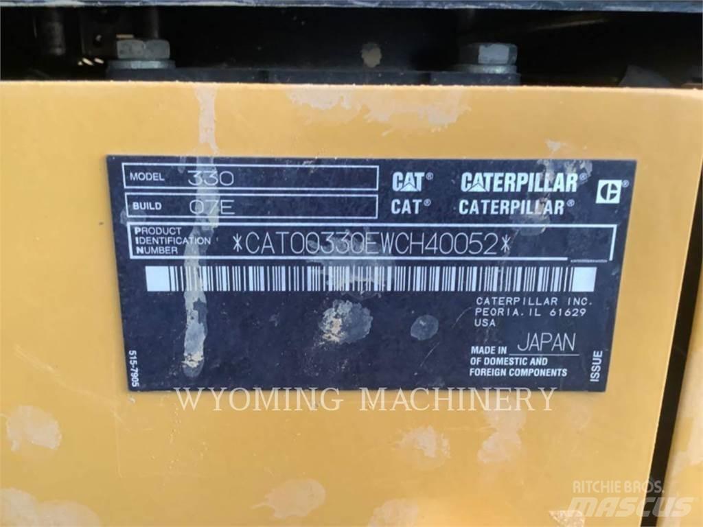 CAT 330 Vikšriniai ekskavatoriai