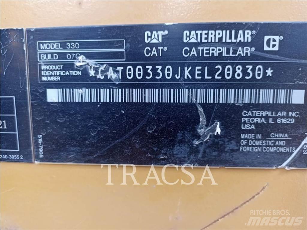 CAT 330 Vikšriniai ekskavatoriai