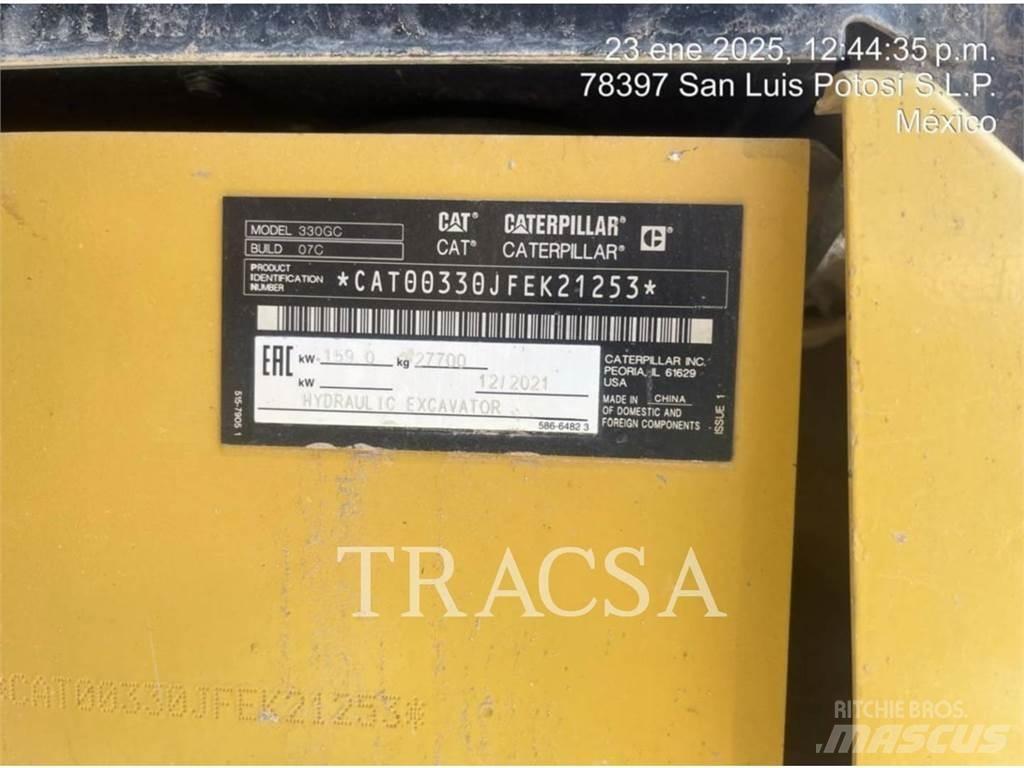 CAT 330 Vikšriniai ekskavatoriai