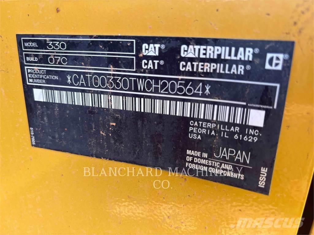 CAT 330 Vikšriniai ekskavatoriai