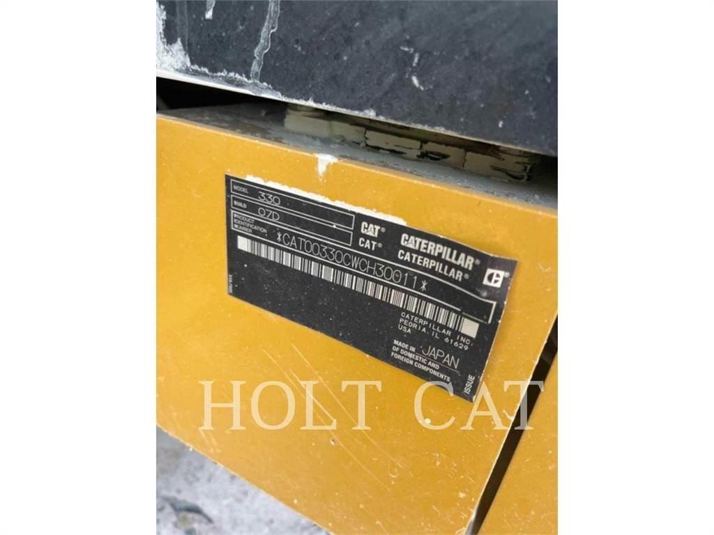 CAT 330 TC Vikšriniai ekskavatoriai