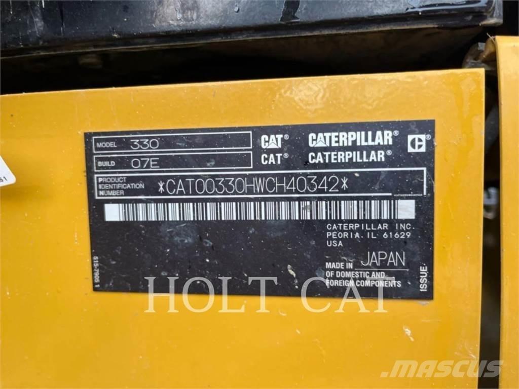 CAT 330 TC Vikšriniai ekskavatoriai