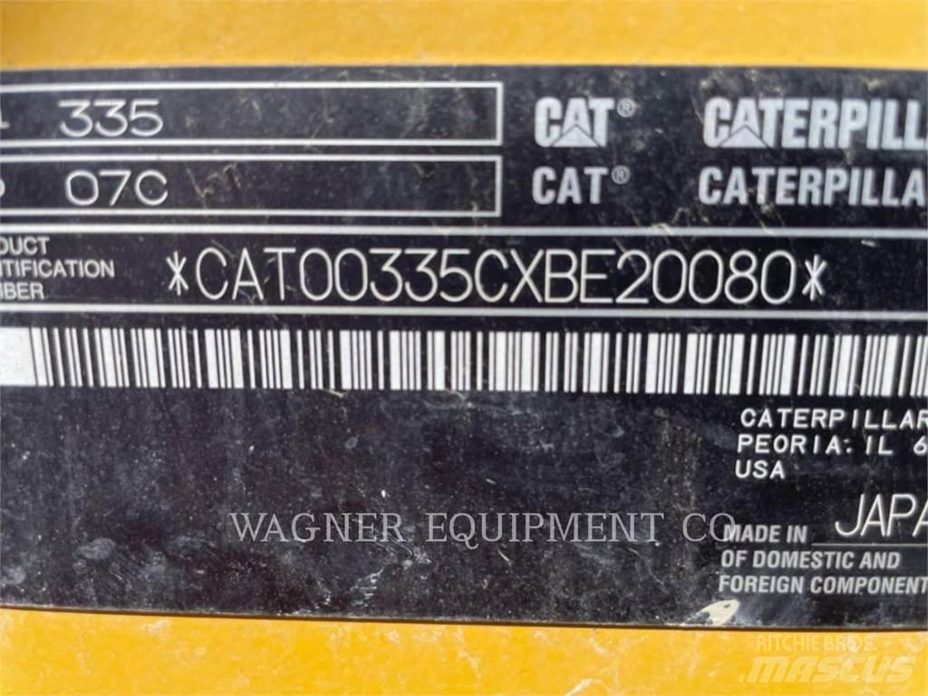 CAT 335 Vikšriniai ekskavatoriai