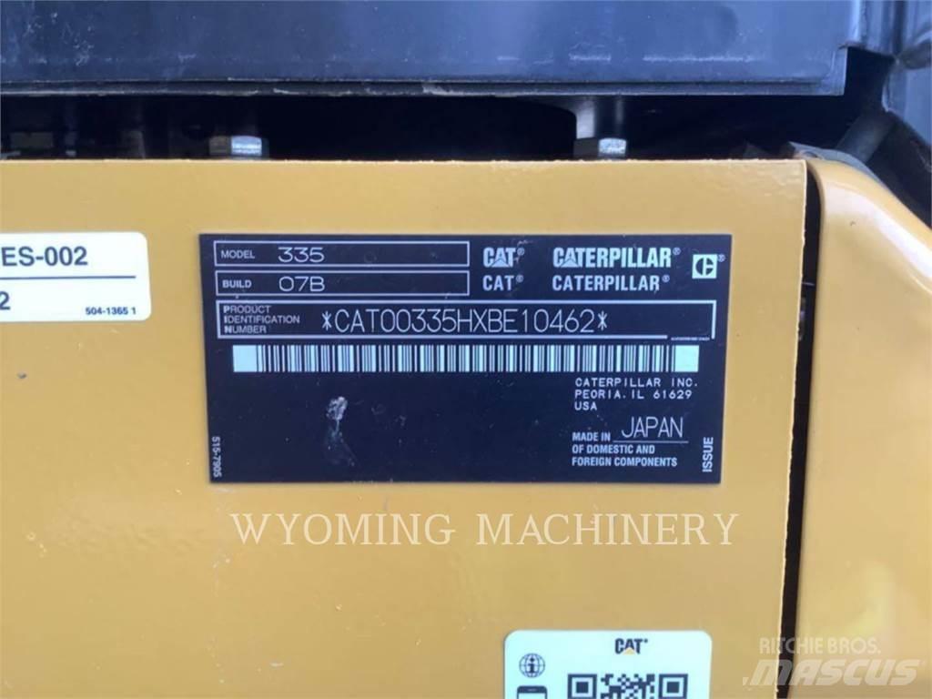 CAT 335 Vikšriniai ekskavatoriai
