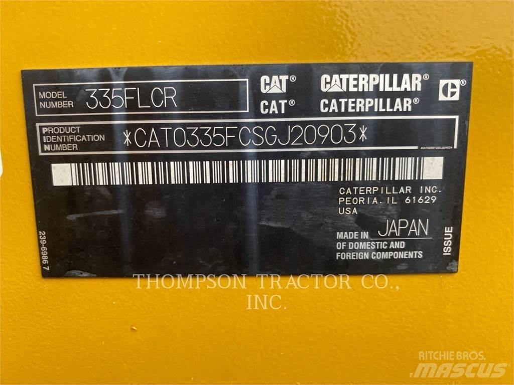 CAT 335FLCR Vikšriniai ekskavatoriai