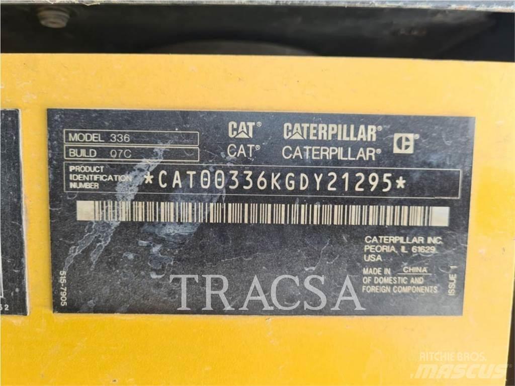 CAT 336-07 Vikšriniai ekskavatoriai