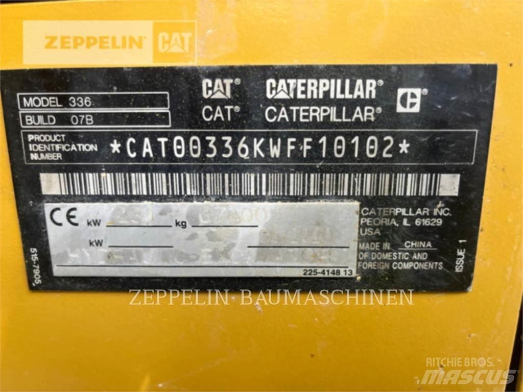 CAT 336-07B Vikšriniai ekskavatoriai