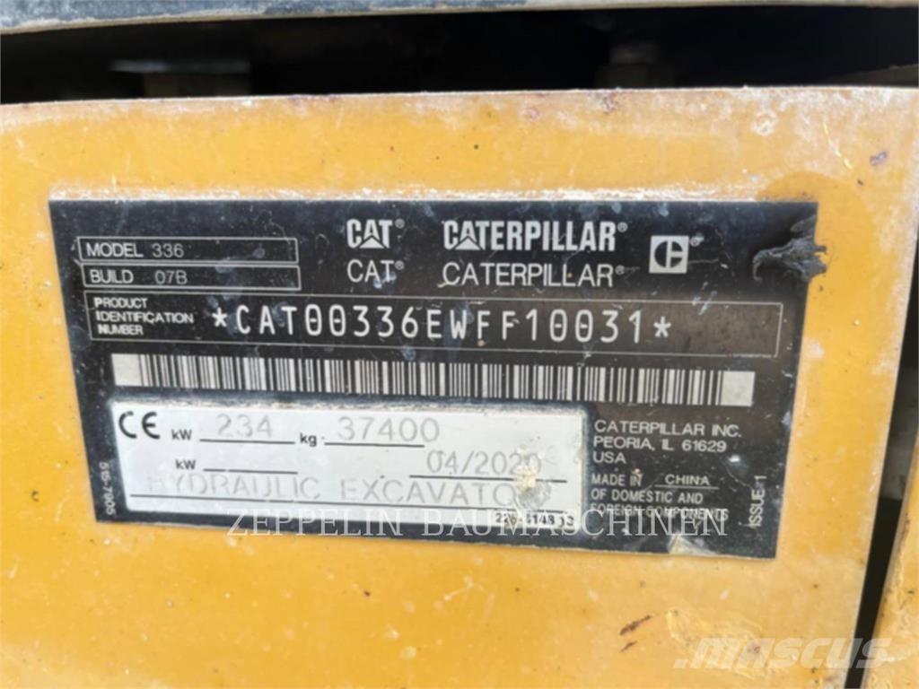 CAT 336-07B Vikšriniai ekskavatoriai