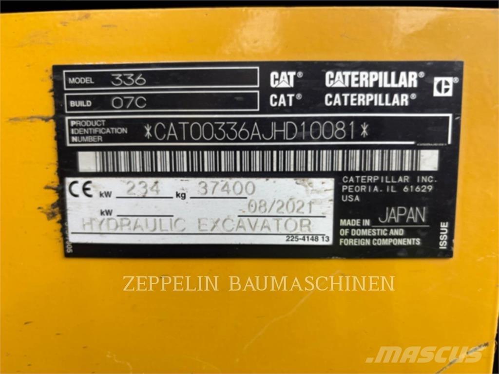 CAT 336-07C Vikšriniai ekskavatoriai