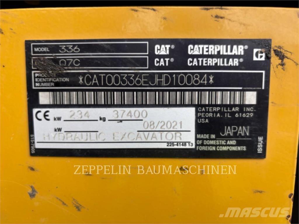 CAT 336-07C Vikšriniai ekskavatoriai