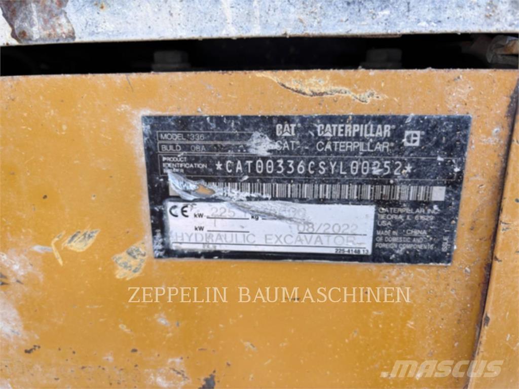 CAT 336-08 Vikšriniai ekskavatoriai