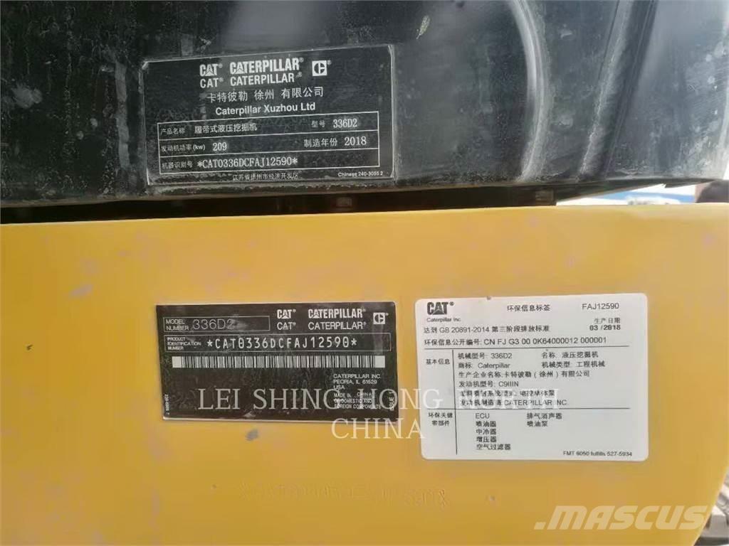 CAT 336D2 Vikšriniai ekskavatoriai