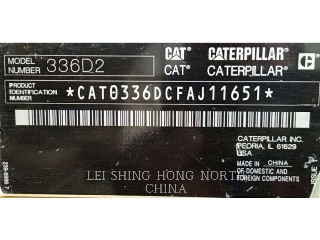 CAT 336D2 Vikšriniai ekskavatoriai