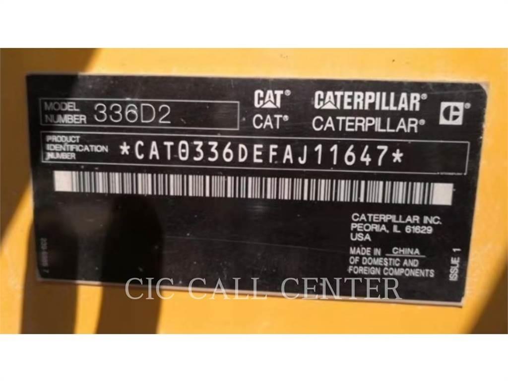 CAT 336D2 Vikšriniai ekskavatoriai