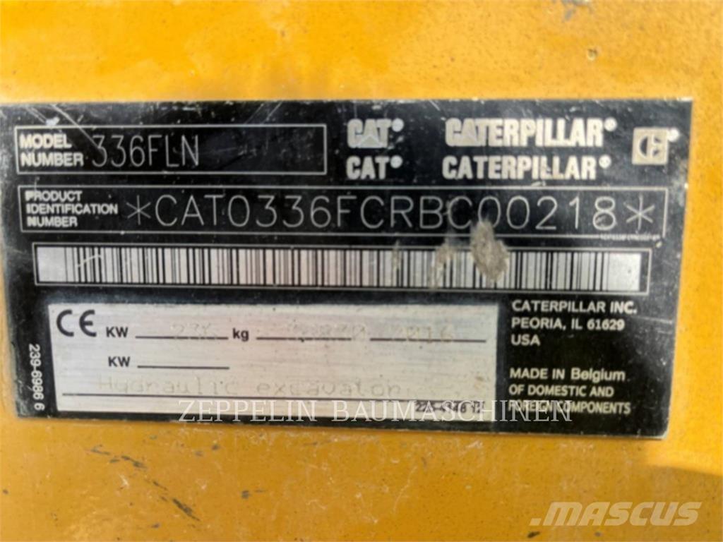 CAT 336FLN Vikšriniai ekskavatoriai