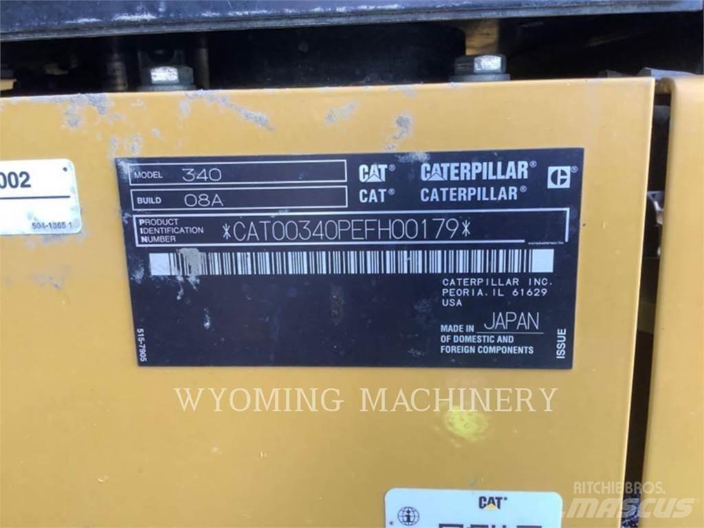 CAT 340 Vikšriniai ekskavatoriai