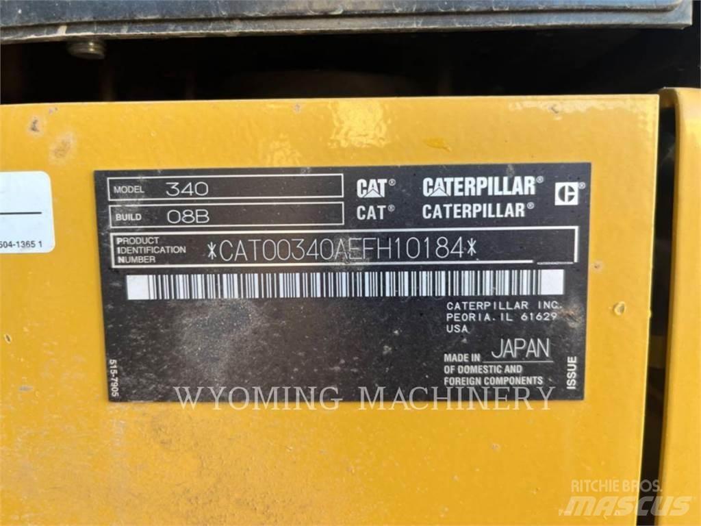 CAT 340 Vikšriniai ekskavatoriai