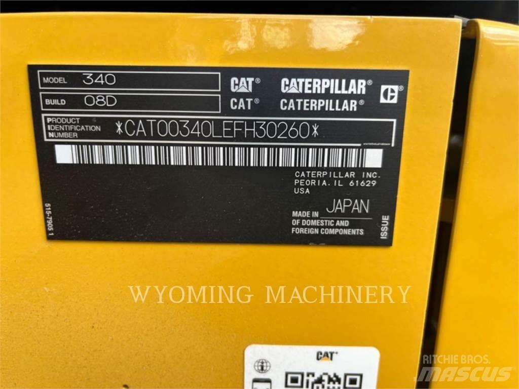 CAT 340 Vikšriniai ekskavatoriai