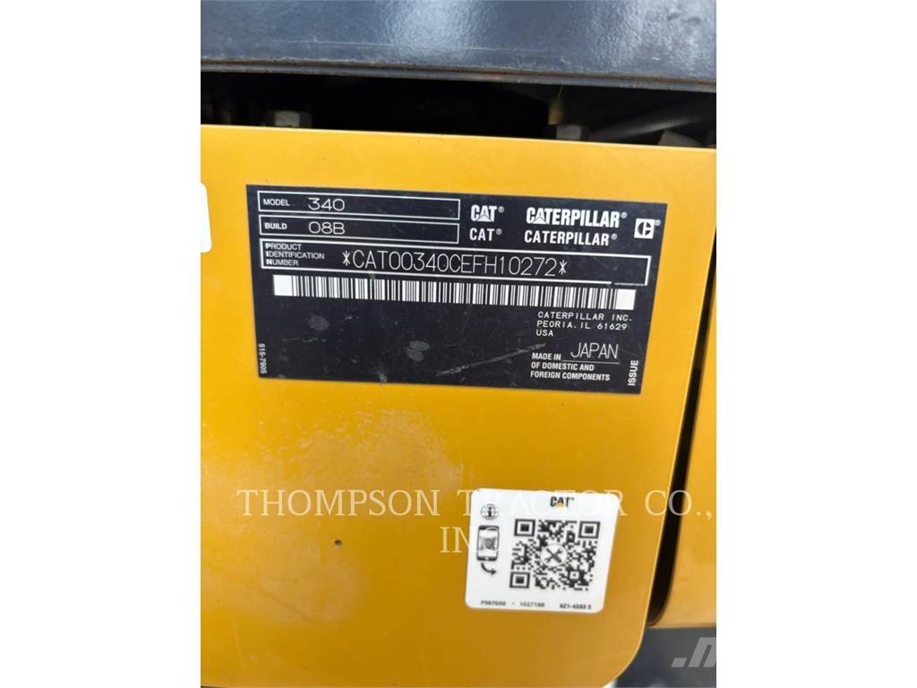 CAT 340 Vikšriniai ekskavatoriai