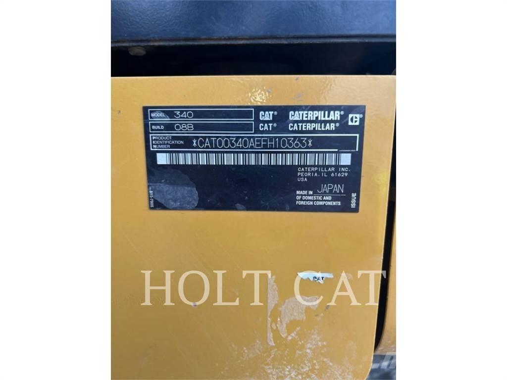 CAT 340 10 TC Vikšriniai ekskavatoriai
