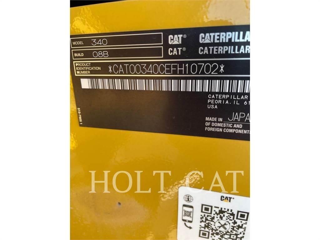 CAT 340 10 TC Vikšriniai ekskavatoriai