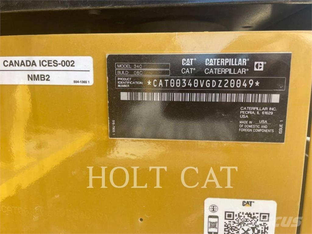 CAT 340 10 TC Vikšriniai ekskavatoriai