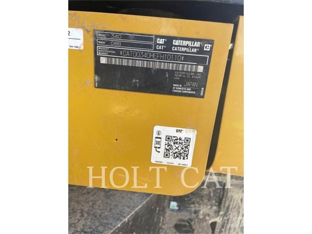 CAT 340 12 TC Vikšriniai ekskavatoriai