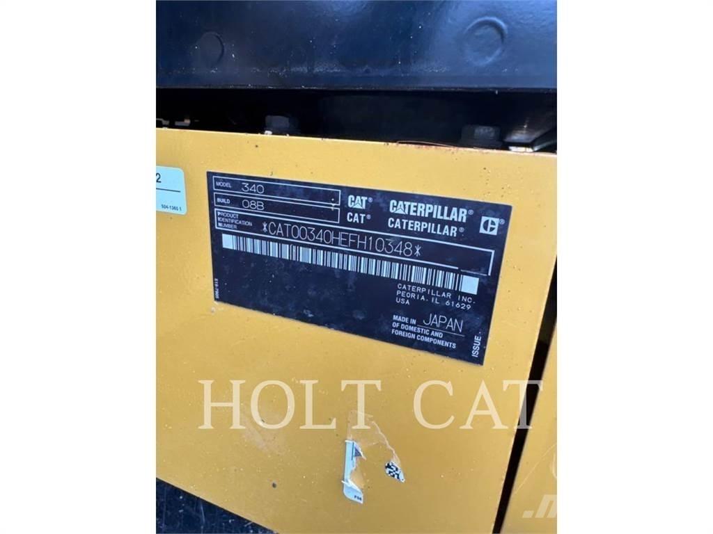 CAT 340 12 TC Vikšriniai ekskavatoriai